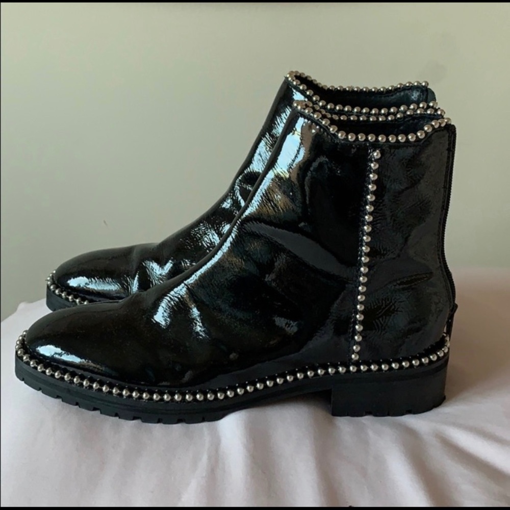 Free People ball and chain boots.